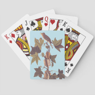 Audubon Traill's Flycatcher Songbird Spielkarten