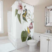 Audubon Trällerer-Vogel-Tierblumenduschvorhang Duschvorhang (Beispiel)