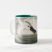 Audubon Trumpeter-Schwan-Kaffee-Tasse Zweifarbige Tasse (Vorderseite Links)