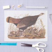 Audubon Turkey Hen und Chicks im Herbst Seidenpapier (Handwerk)