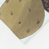 Audubon Vesper Sparrow und Prickly Pear Cactus Fleecedecke (Ecke)