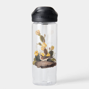 Audubon Vesper Sparrow und Prickly Pear Cactus Trinkflasche