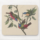 Audubon Vibrant Painted Bunting Wildlife Painting Mousepad (Vorne)