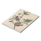 Audubon Vibrant Painted Bunting Wildlife Painting Notizblock (Rotiert)