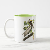Audubon Vogel-Tasse, Brown-Pelikan, 15 Unze. Zweifarbige Tasse (Links)