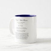 Audubon Vogel-Tasse, büscheliger Titmouse, 15 Unze Zweifarbige Tasse (Vorderseite Links)