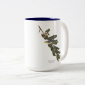 Audubon Vogel-Tasse, Gelb-Throated Trällerer, 15 Zweifarbige Tasse (VorderseiteRechts)