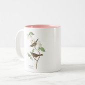 Audubon Vogel-Tasse, Weiß-Throated Spatz, 15 Unze Zweifarbige Tasse (Vorderseite Links)