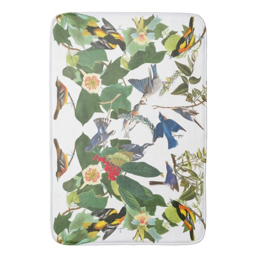 Audubon Vogel-Tier-Tier-Blumenbad-Matte Badematte (Vorderseite Vertikal)