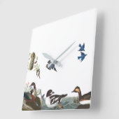 Audubon Vogel-Tier-Tier-Collagen-Wanduhr Quadratische Wanduhr (Winkel)
