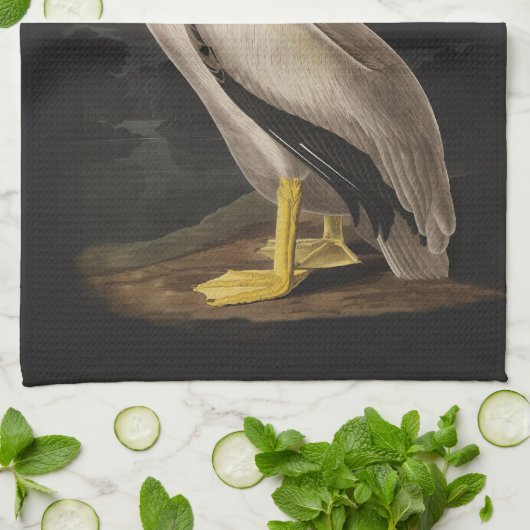 Audubon White Pelican Bird America Geschirrtuch (Gefaltet)
