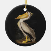 Audubon White Pelican Bird America Keramikornament (Vorne)