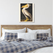 Audubon White Pelican Bird America Leinwanddruck (Insitu (Schlafzimmer))