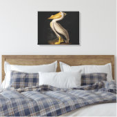 Audubon White Pelican Bird America Leinwanddruck (Insitu (Schlafzimmer))