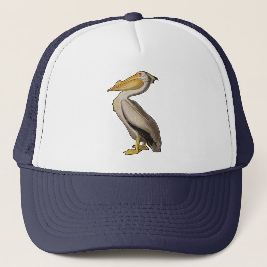 Audubon White Pelican Bird America Truckerkappe (Vorderseite)