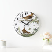 Audubon Wren Birds Animal Wildlife Wall Clock Große Wanduhr (Zuhause)