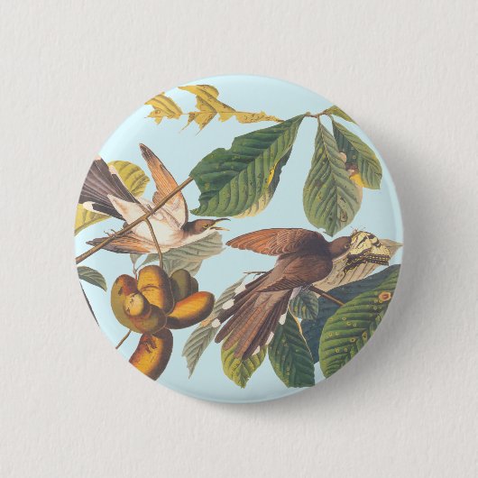 Audubon Yellow Billed Cuckoo Button (Vorderseite)