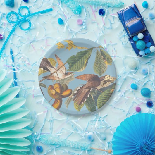 Audubon Yellow Billed Cuckoo Pappteller (Party)