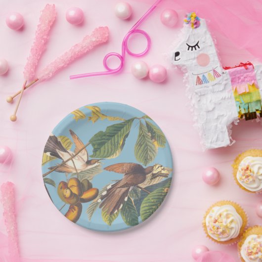 Audubon Yellow Billed Cuckoo Pappteller (Party)