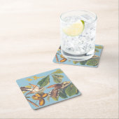 Audubon Yellow Billed Cuckoo Rechteckiger Pappuntersetzer (Vor Ort)