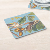 Audubon Yellow Billed Cuckoo Rechteckiger Pappuntersetzer (angewinkelt)