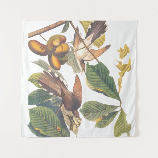 Audubon Yellow Billed Cuckoo Wandteppich (Vorderseite (Horizontal))