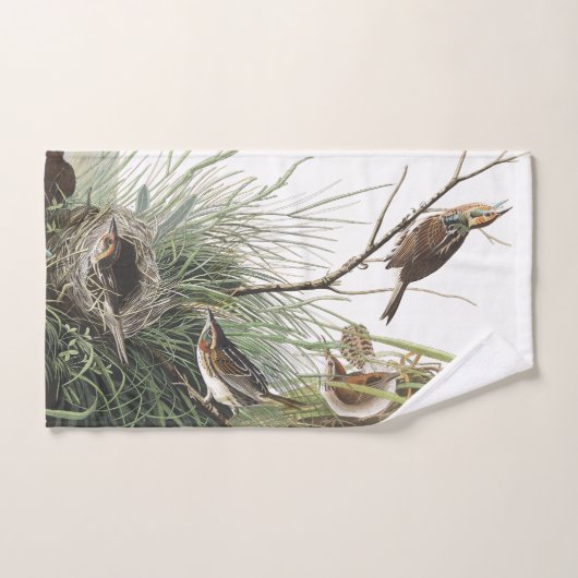 Audubon Zaunkönig-u. Fink-Vogel-Tier-Bad-Tuch-Set Badhandtuch Set (Handtuch)