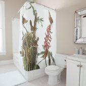 Audubon Zaunkönig-Vogel-Tier-Blumen-Duschvorhang Duschvorhang (Beispiel)