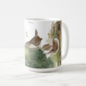 Audubon Zaunkönig-Vogel-Tier-Tier-Nest-Tasse Kaffeetasse (VorderseiteRechts)