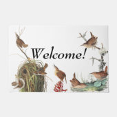 Audubon Zaunkönig-Vogel-Tier-Willkommens-Fußmatte Fußmatte (Vorderseite)