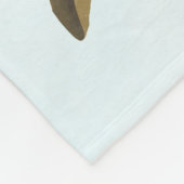 Audubon Zenaida Dove mit Blume Fleecedecke (Ecke)