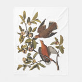 Audubon Zenaida Dove mit Blume Fleecedecke (Vorderseite)