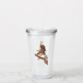 Audubon's Barred Owl and Eichhörnchen Odd Friends Acryltrinkbecher (Rückseite)