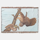 Audubon's Barred Owl and Eichhörnchen Odd Friends Decke (Vorderseite)