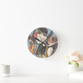 Audubon's Black Billed Cuckoo Runde Wanduhr (Zuhause)