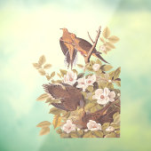 Audubons Carolina Turtle Dove Fensteraufkleber (Blatt 3)