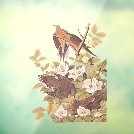 Audubons Carolina Turtle Dove Fensteraufkleber (Blatt 3)