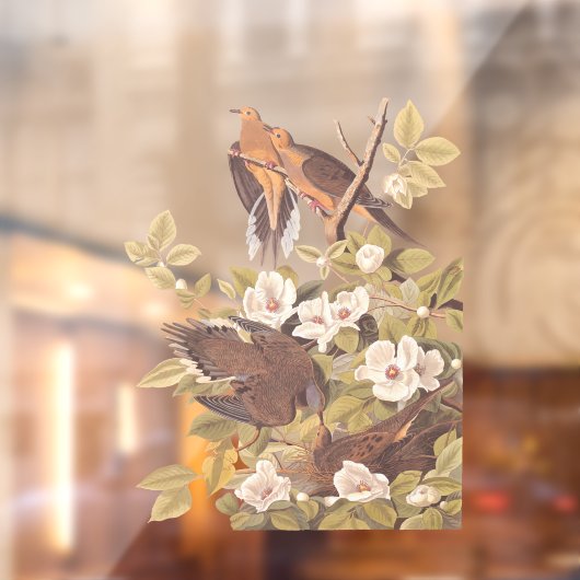 Audubons Carolina Turtle Dove Fensteraufkleber (Blatt 2)