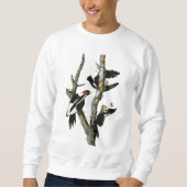 Audubons Elfenbein-berechneter Specht Sweatshirt (Vorderseite)