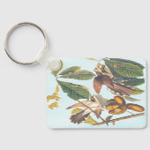 Audubons Gelbschwanzkuckuck-Vögel Schlüsselanhänger (Rückseite)