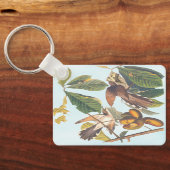 Audubons Gelbschwanzkuckuck-Vögel Schlüsselanhänger (Rückseite)
