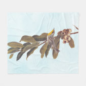 Audubons Gelbwurzelkraut auf Kastanien Fleecedecke (Vorderseite (Horizontal))