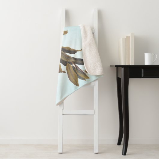 Audubons Gelbwurzelkraut auf Kastanien Sherpadecke (Beispiel)