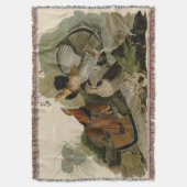 Audubons Gemälde eines Trios aus Ruffed Grouse Decke (Vorderseite Vertikal)