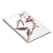 Audubons Lila Finch-Rote Vögel auf Conifer Tree Notizblock (Rechte Seite)