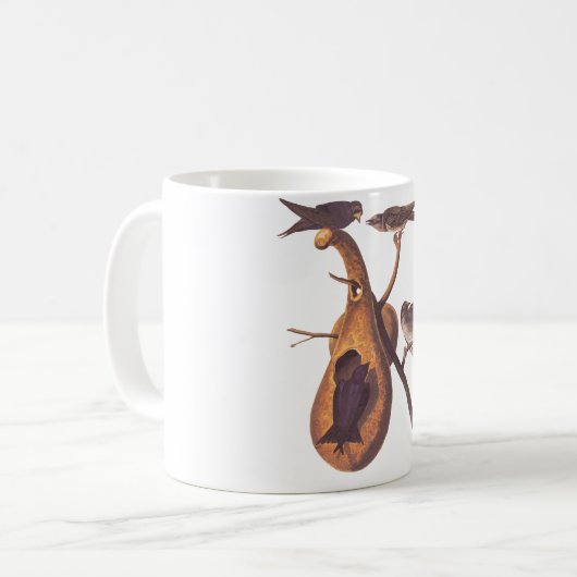 Audubons Lila Martin Kaffeetasse (Vorderseite Links)