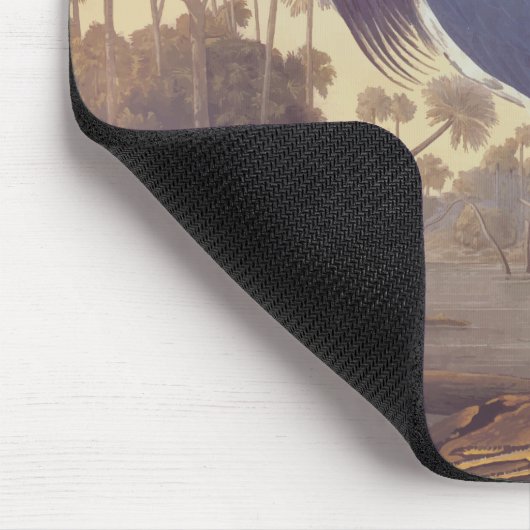 Audubon's Louisiana Heron oder Trikolore Heron Mousepad (Ecke)