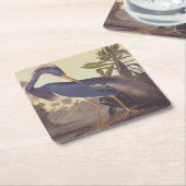Audubon's Louisiana Heron oder Trikolore Heron Rechteckiger Pappuntersetzer (angewinkelt)