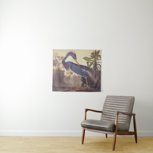 Audubon's Louisiana Heron oder Trikolore Heron Wandteppich (Beispiel (Horizontal))