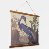 Audubon's Louisiana Heron oder Trikolore Heron Wandteppich Mit Holzrahmen (Gewinkelt)